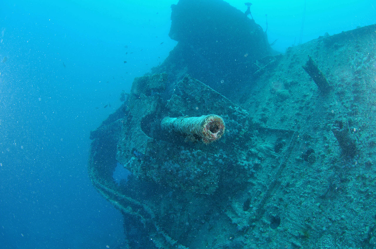 Anti Aircraft Gun On The Wreck Of The SS Thistlegorm